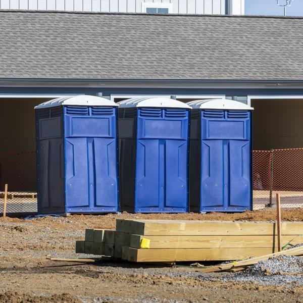 Heavy-duty construction site porta potty in Houma, Louisiana